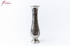 Ваза серая, рисунок "Цветы"